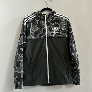 Adidas Camo Hooded windbreaker